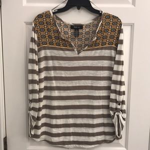 Striped long sleeved T